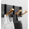 Folding Hideaway Coat Hooks - Heavy Duty Wall Hooks -