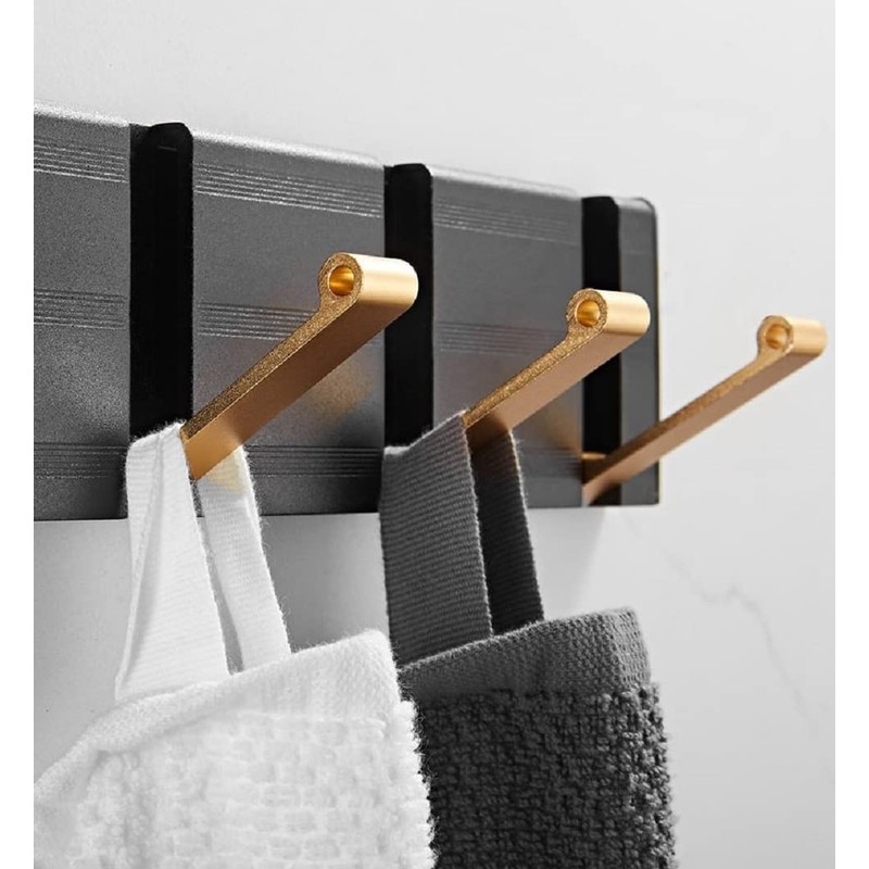 Folding Hideaway Coat Hooks - Heavy Duty Wall Hooks -