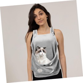 Mipcase Cat Holding Apron for Pets Comfortable Pocket Pouch Carrier Bag for Cats Rabbits More Prevents Hair Clinging for Grooming Daily Activities