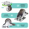 Small Caster Wheels 1 Inch Low Profile Swivel Plate Casters