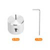 sourcing map 8 Pcs Aluminium Potentiometer Knobs, 1/4"(6mm) IDx5/8"(15mm) ODx1/2"(12.5mm)
