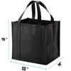 NERUB 10 Pack Reusable Reinforced Handle Grocery Bags - Heavy