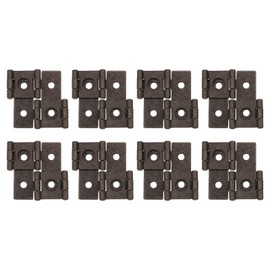 sourcing map Double Acting Hinges Folding Screen, 8Pcs 1.85" Double Swing Hinges Retro Style 270 Degree Rotation Screen Door Hinges, Red Bronze