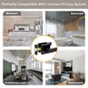 KAMOTA Privacy Door Levers, 8 Pack Matte Black Door Handles