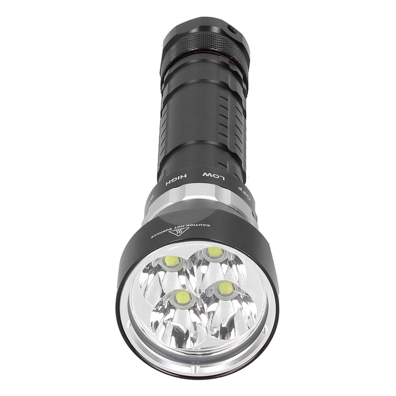 D40 Aviation Magnesium Aluminum Alloy Diving Waterproof Portable LED Flashlight