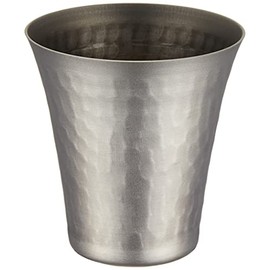 Nagao Tsubamesanjo TW-11 Titanium Sake Glass, Hammered, 2.4 fl oz (65 ml), Made in Japan