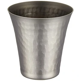 Nagao Tsubamesanjo TW-11 Titanium Sake Glass, Hammered, 2.4 fl oz (65 ml), Made in Japan