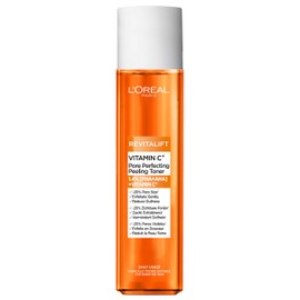 L'Oréal Paris Revitalift Clinical Peeling Toner, Fromulated with Vitamin C & 1.4% PHA + AHA, Exfoliating Pore Perfecting Peeling Toner, Suitable for Senstive Skin, 180ml