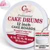 Cakebon Cake Boards - Sturdy 1/2 Thick Drums - 12