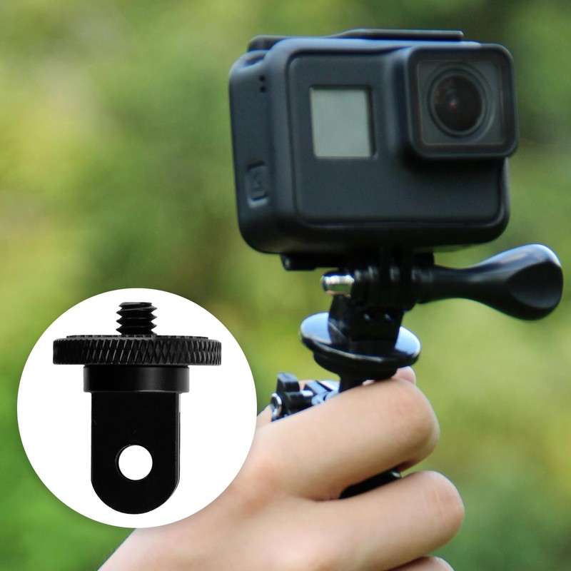 Bojueshaw 2 PCS 1/4 Camera Tripod Adapter Head for Action