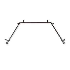 Rod Desyne AWI-Bay-07 13/16" Bay 20"-36", 38"-72"-Cocoa Single Curtain Rod Set, 78-144"