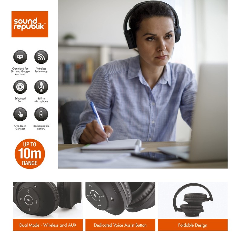 VFM - Wireless Bluetooth Headphones with Voice Support