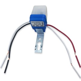 2pcs 12V/24V 10A Auto On/Off AC DC Photocell Light Switch Photocell Photo Switch Light Sensor Switch Dusk to Dawn LED Photocell Sensor for Outdoor/Indoor Lighting Fixtures (24V)