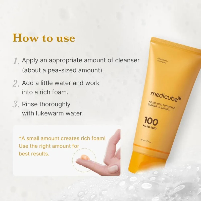 Limpiador Cuidado Facial Medicube Kojic Acid Turmeric Toning Todo Tipo