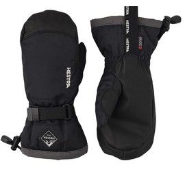 Hestra Gauntlet CZone Junior Mitt - Waterproof, Insulated Snow Mitt for Skiing, Playing in The Snow for Kids - Black/Graphite - 7