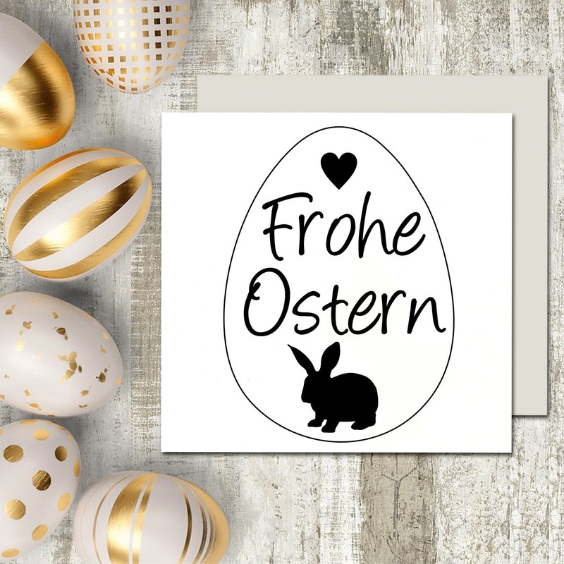 Dekolando Stamp Happy Easter Easter Bunny – Easter Egg Motif