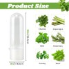 Giyochie Fresh Herb Saver Cilantro Storage Containers for Refrigerator, Transparent
