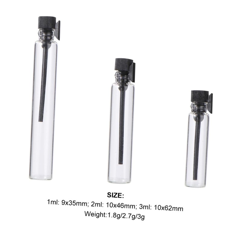 Mikinona 150pcs Bottles Plastic Mini Travel Bottles 1ml 2ml 3ml