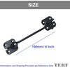 TERF® 150mm Heavy Duty Antique Black Wire Cabin Door Hook