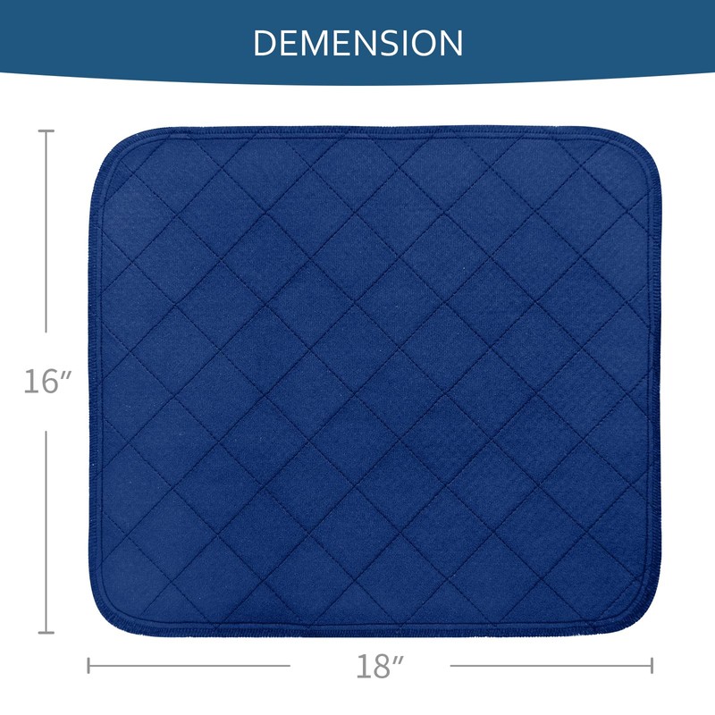 Waterproof Chair Pads for Incontinence 18" x 16", 2 Pack