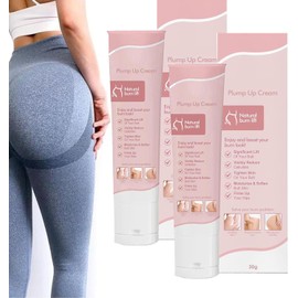 Crema para levantar el busto y los glúteos Plumpup, Crema corporal reafirmante, Crema tensadora de la piel para el cuerpo, Crema para realzar los glúteos de crecimiento rápido (2pcs)