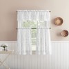 No. 918 Allerton Embroidered Trellis Rod Pocket Kitchen Curtain Valance,