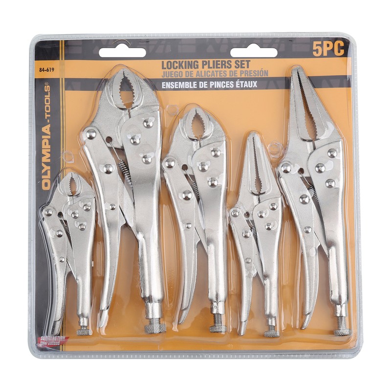 Olympia Tools Locking Pliers Set, 84-619, 5 Piece