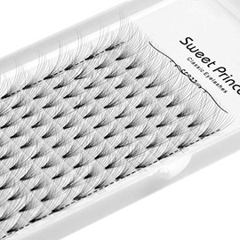 Scala 120Pcs 10Roots Individual Cluster Fake False Eye lashes Thickness 0.07mm D Curl Volume Premade Fans Eyelashes Extension 8-16mm to Choose (16mm)
