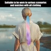 1 Piece Colourful Gradient Ponytail with 1 Piece Antistatic Steel