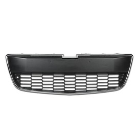 CNNELL Front Lower Bumper Grille w/Chrome & Black Trim Compatible With 2012 2013 2014 2015 2016 Chevy Sonic LS/LT/LTZ Plastic 95227395,GM1036139