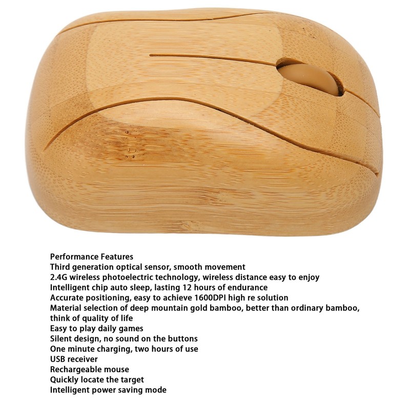 Wireless Mouse Ergonomic Anti Radiation Anti Static Low Noise Wireless