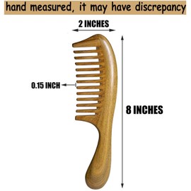 The Moreinday Wooden Comb Wood Comb Wide Tooth Comb for Women Hair Comb for Women Sandalwood Comb for Men