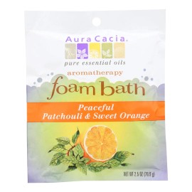 UD_Aura Cacia - Foam Bath Peaceful Patchouli And Sweet Orange - 2.5 Oz - Case Of 6