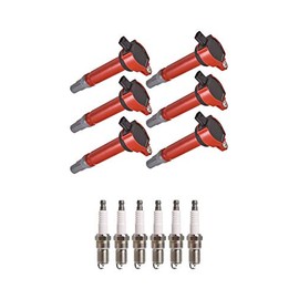 ENA Set of 6 Direct Ignition Coil Pack and Set 6 Platinum Spark Plug Compatible with Dodge Chrysler Charger Sebring Replacement For UF502