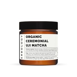 100% Organic Ceremonial Grade Matcha 40g - Tencha Stone-Ground - Straight from Farm in Kyoto, Japan - Energising and Stress-Reducing - Non-GMO - Recyclable Glass Jar