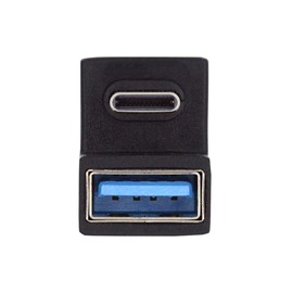 Xiwai 180 Degree Up & Down Angled Type-C USB-C OTG to USB 5.0 Female Extension Adapter for Cell Phone & Tablet