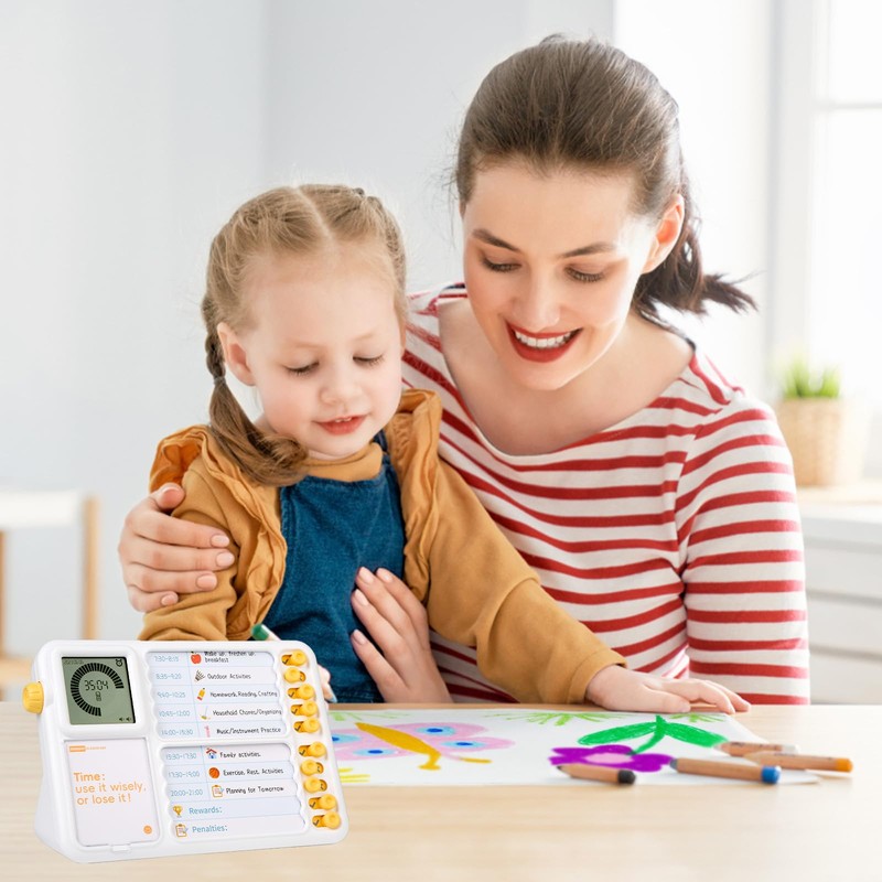 Visual Timer for Kids with Planning Board, ADHD Timer for