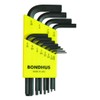 Bondhus (bondasu) Hex Wrench Set Short 12 Piece Inch Type HLX12S