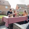 Flannel Backed Vinyl Tablecloths, Solid Color Premium Quality Waterproof Table