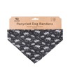 Eco Chic Recycled Dog Bandana 1PCS Washable Triangle Scarf for