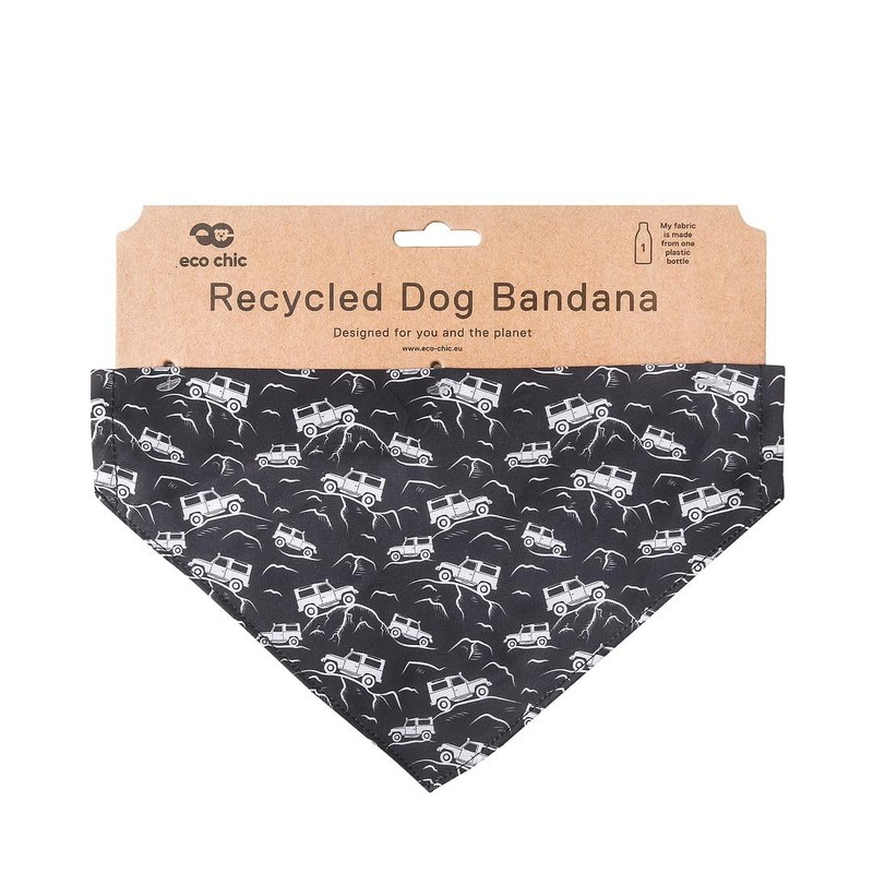 Eco Chic Recycled Dog Bandana 1PCS Washable Triangle Scarf for