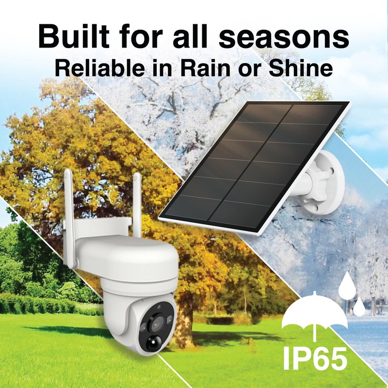 Connect SmartHome FHD Outdoor Pan Tilt Camera with Solar Panel