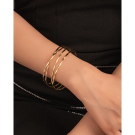 LANWLOSI Gold Arm Cuff for Women Gold Arm Cuff Upper Arm Layered Arm Bangle Bracelet Armband Armlet Summer Beach Jewelry Accessories Vacation Party Summer Stuff