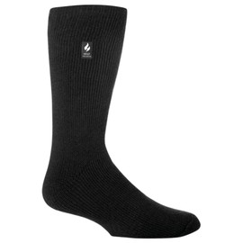 Heat Holders | Men's Original Thermal Boot Socks | 1 Pair | TOG 2.34 | Thick Insulated Brushed Winter Socks for Big Feet | Black | Sizes UK 12-14 / US 13-15