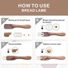 RillyRellow Premium Mini Bread Lame Decoration, Hand Wooden Crafted Bread