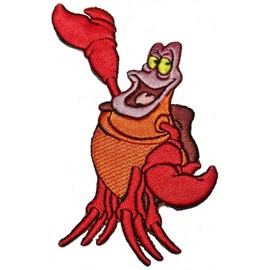 UB Little Mermaid Sebastian Character 4.5" Tall Embroidered Patch