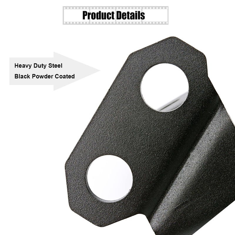 DarSeity 1 Pair RZR A-Pillar Light Mounting Bracket, Rust Proof