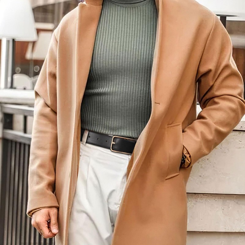 SANSTHS Mens Reversible Leather Belt, Reversible Belt for Men Dress