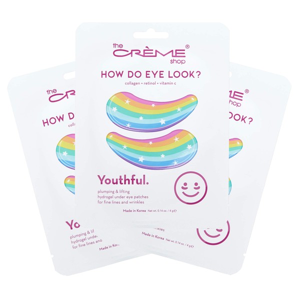 The Crème Shop - How Do Eye Look? Hydrogel Under Eye Patches (Youthful) 3 Pack
