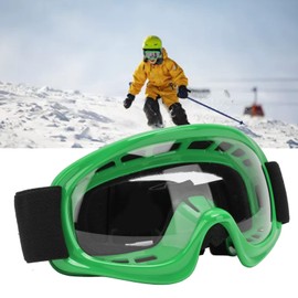 PUNELE Kids Dirt Bike Goggles Impact Resistant UV Protection Motorcycle Goggles Outdoor Cycling Ski ATV Off Road Racing (Green)